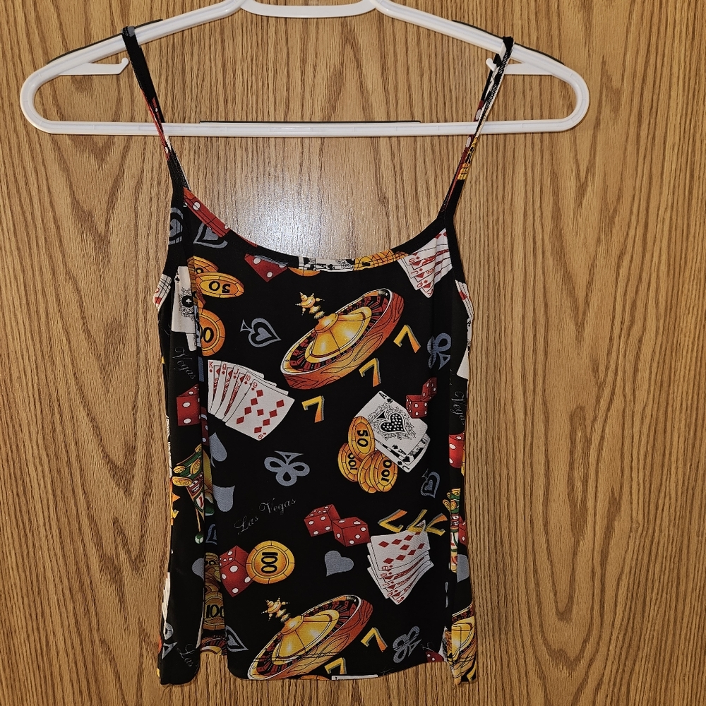 Gambling Spaghetti strap tank top